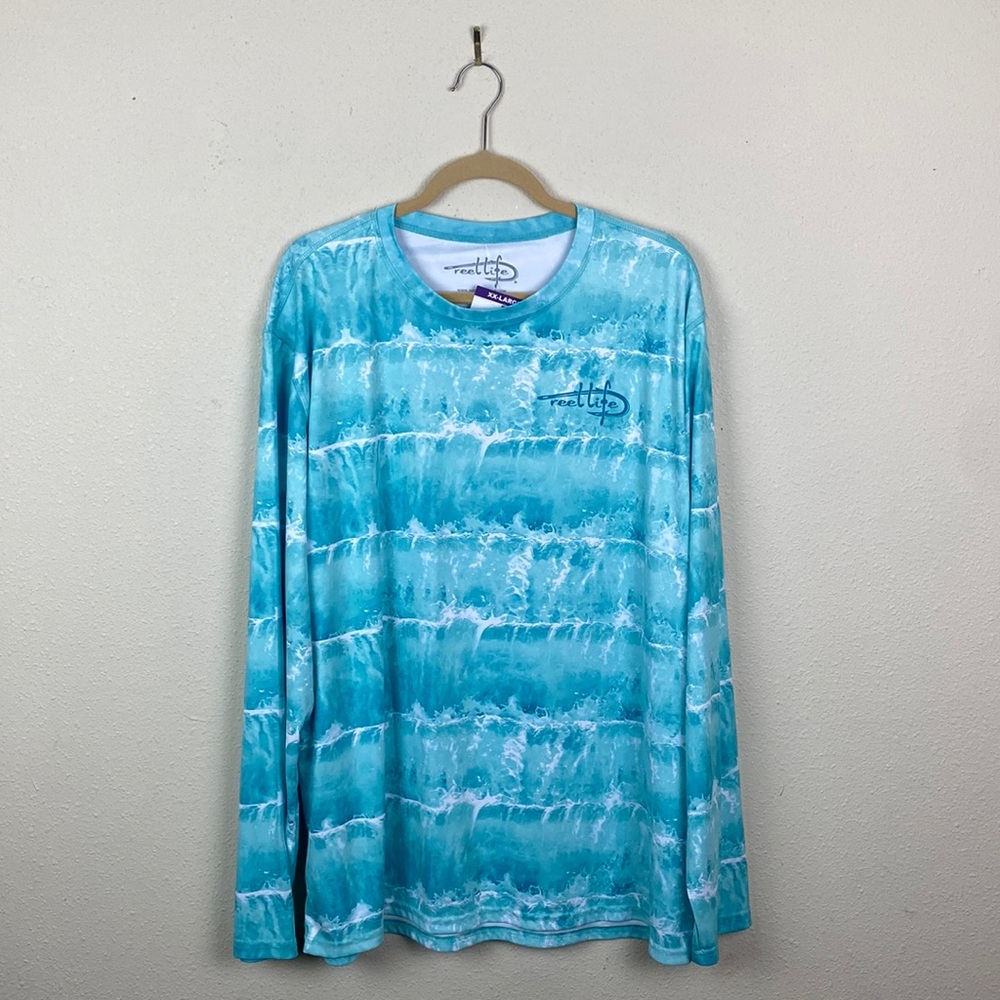 NWT Reel Life | Men's Sunblock Swim Beach Protective Guard Shirt XXL